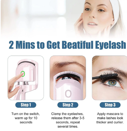 Heated Eyelash Curler (USB Rechargeable)