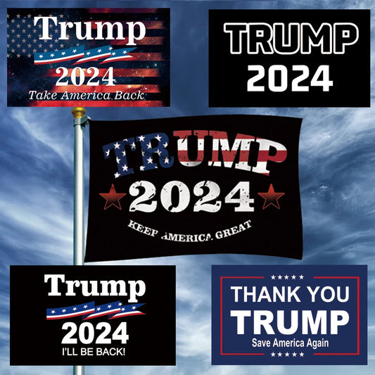 Trump 2024 MAGA Save America Double Sided Flag