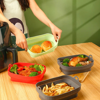 CrispyMate Foldable Air Fryer Silicone Pot