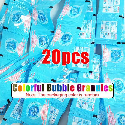 10-30pcs Bubble Machine Supplement Liquid Colorful Bubble Concentrated Granules 10pcs ≈ 1000ml Bubble Gun Supplement Granules