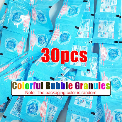 10-30pcs Bubble Machine Supplement Liquid Colorful Bubble Concentrated Granules 10pcs ≈ 1000ml Bubble Gun Supplement Granules