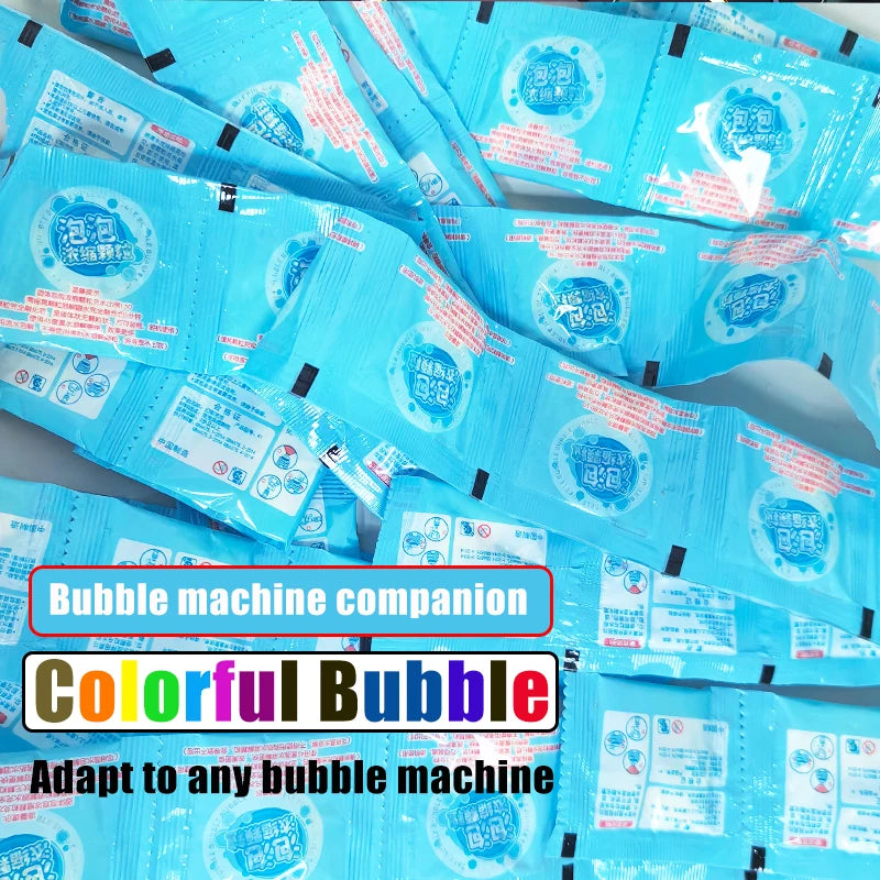 10-30pcs Bubble Machine Supplement Liquid Colorful Bubble Concentrated Granules 10pcs ≈ 1000ml Bubble Gun Supplement Granules