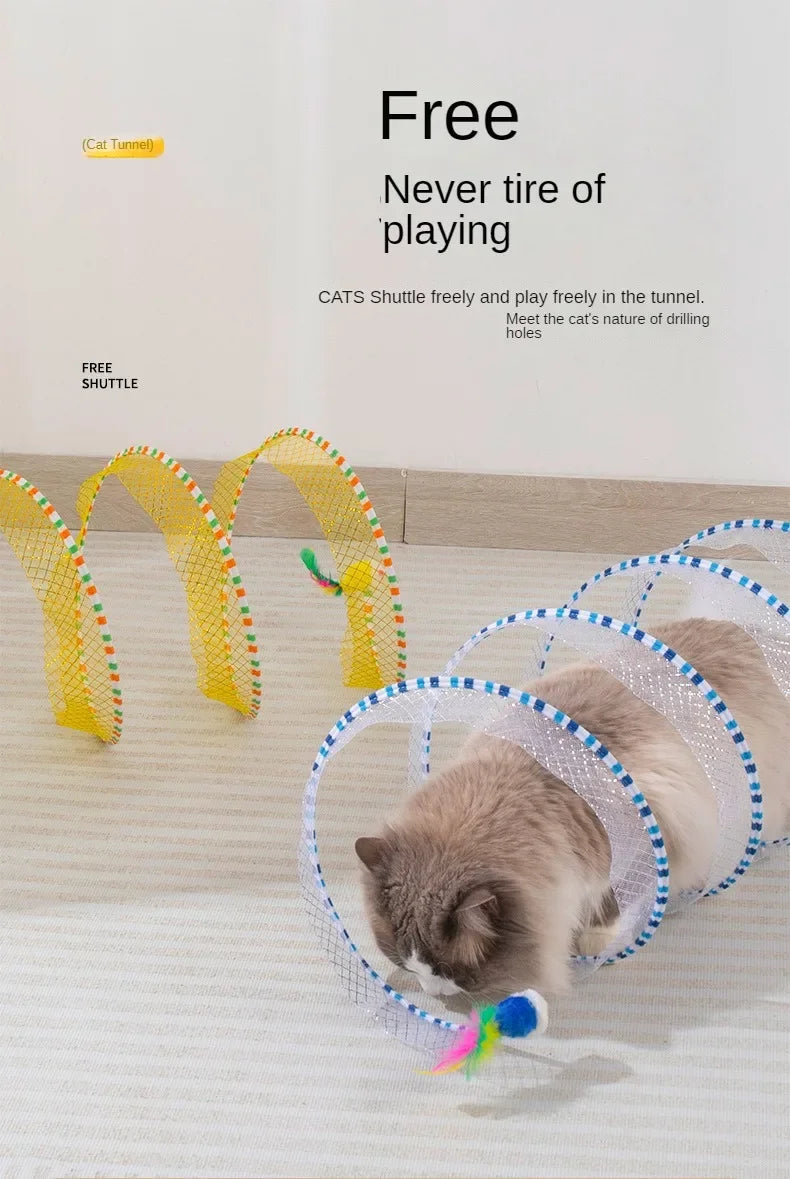 PurrPlay Cat Tunnel & Teaser Combo