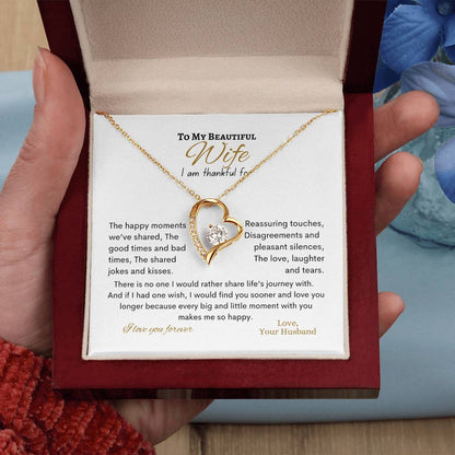 To My Beautiful Wife Forever Love Necklace