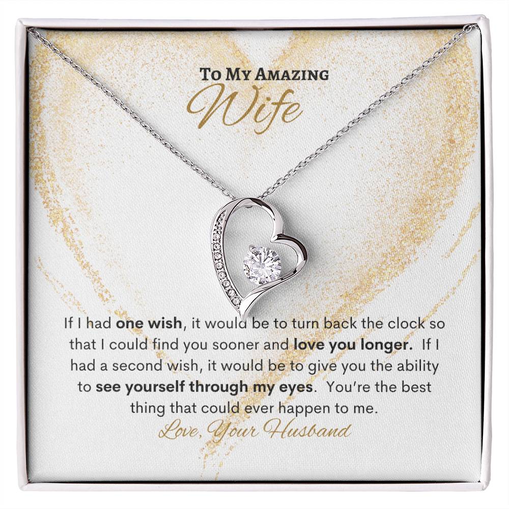 To My Amazing Wife Forever Love Necklace