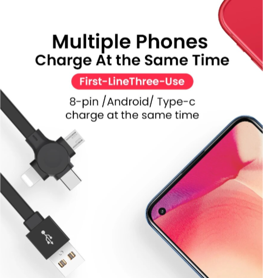 FlexCharge Pro: Retractable USB Charger with Phone Stand