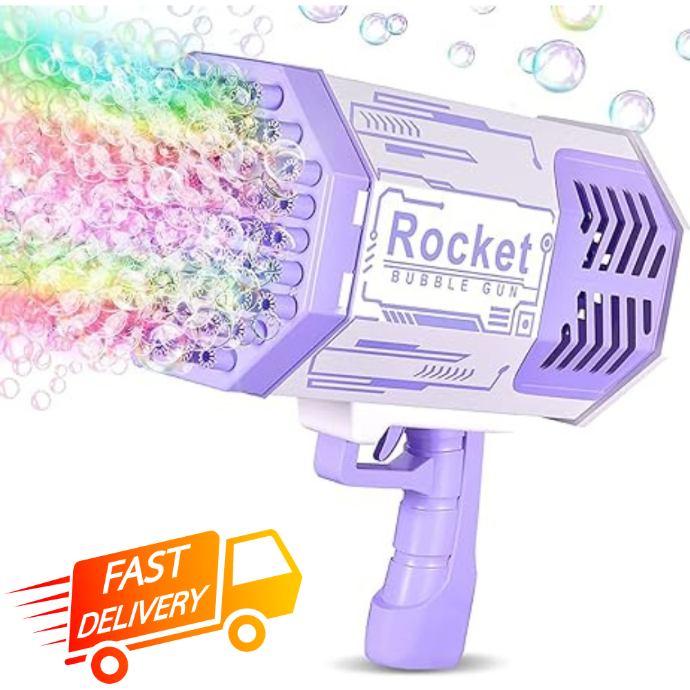 Rocket Bubble Blaster + FREE 10 Pk Bubble Solution🔥