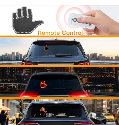 GestureGlow Tri-Light: Remote-Activated Vehicle Gesture Lights