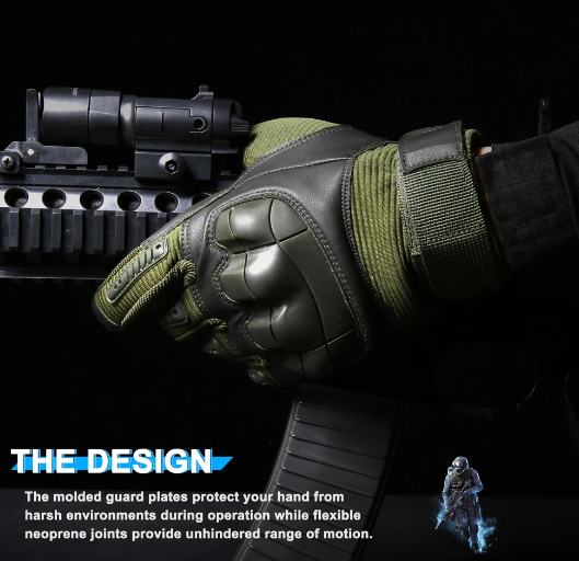 TechGuard Full Finger Tactical Gloves