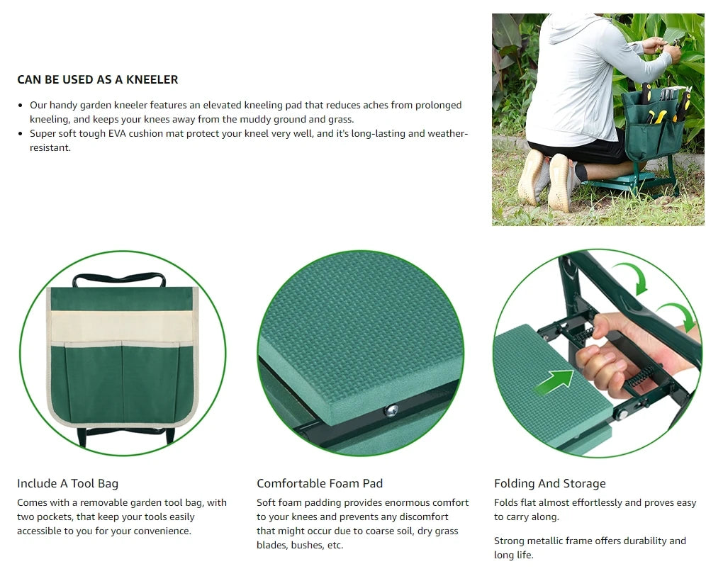 Improved GardenEase Kneeler & Seat