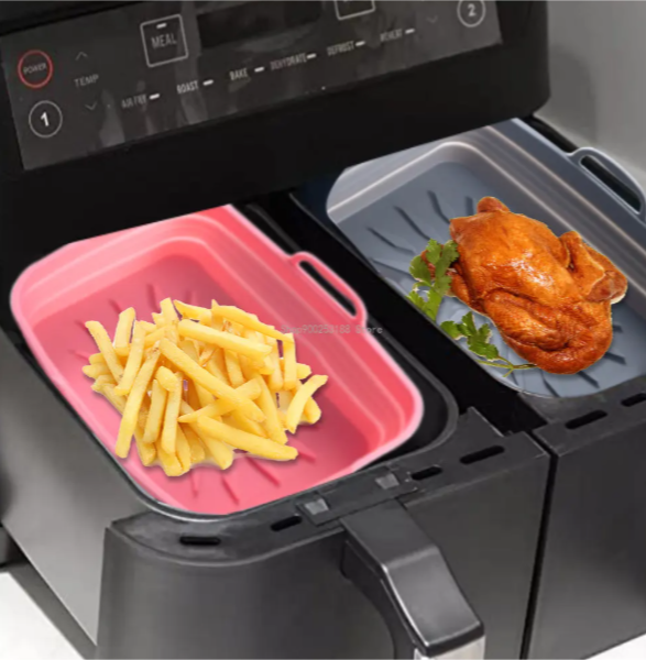 CrispyMate Foldable Air Fryer Silicone Pot